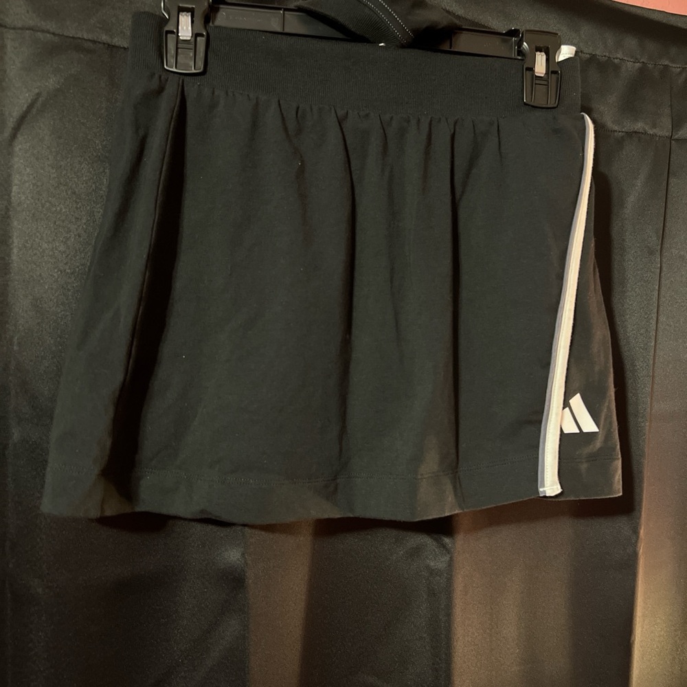 Adidas Black Mini Dress with White Accents